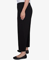 Alfred Dunner Plus Natural Instinct Flat Front Relaxed Pull On Ankle Pants