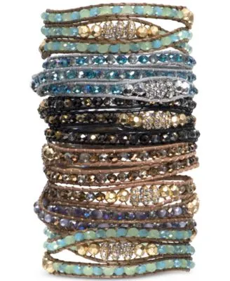 Lonna Lilly Crystal Or Glass Bead Wrap Bracelets