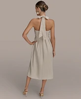 Donna Karan New York Women's Tie-Back Midi Dress