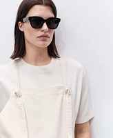 Mango Women's Maternity Denim Dungarees