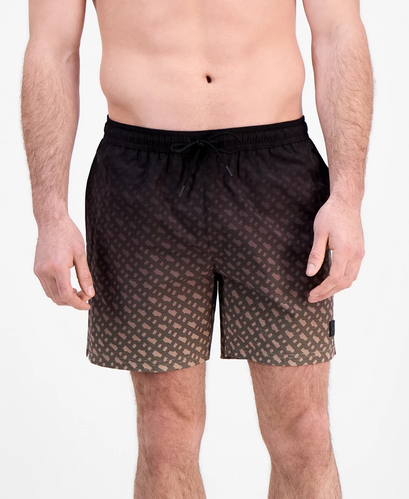 Hugo by Boss Men's Logo-Pattern Shorts