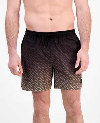 Hugo by Boss Men's Logo-Pattern Shorts