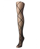 MeMoi Women's Diamond Patterned Fashion Sheer Tights Me-107