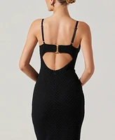 Astr the Label Women's Jaida Sweetheart Midi Dress