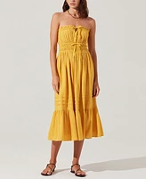 Astr the Label Women's Aubrie Strapless Midi Dress
