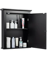Gymax Bathroom Mirror Cabinet Wall Mounted Adjustable Shelf Medicine