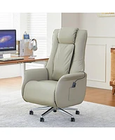 Office Chair with Foot Rest Automatic Executive Comfy Office Chair, Electric Recliner Chair, High-Back Power Office Chair, Ergonomic Office Chair w/Fo