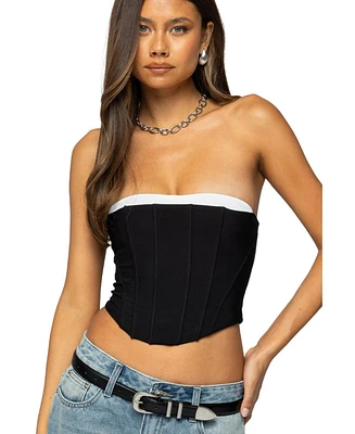 Edikted Women's Ryla Contrast Layered Mesh Corset
