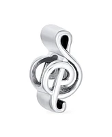 Bling Jewelry Sterling Silver G Clef Musician Charm Bead European Bracelets