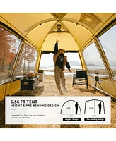 Naturehike Dune Hot Tent with Stove Jack, 2-3 Person Waterproof 4 Season Tent, Windproof Cold Weather Winter Tent