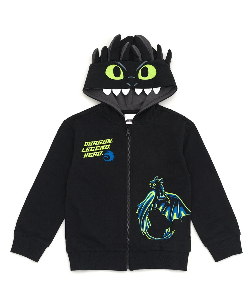 How to Train Your Dragon Toddler Boys Toothless Fleece Cosplay Hoodie