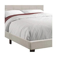 Upholstered Tufted Bed Frame for Cozy and Elegant Bedroom Setup