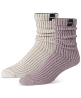 Hanes Men's Originals Premium SuperSoft Slouch Crew Socks, 2-Pack