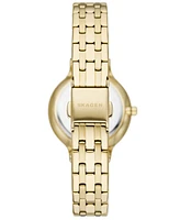 Skagen Women's Anita Lille Quartz Three-Hand Gold Stainless Steel Watch, 30mm