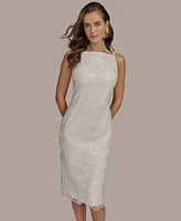 Donna Karan New York Women's Floral Sequined Dress