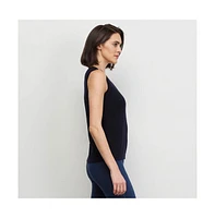 Carlisle Women's Navy Cashmere Shell Sweater Garniture