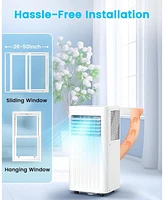Cowsar 10000 Btu Portable Air Conditioners, 4 Modes portable Ac with Cooling, Fan, Dehumidifier & Sleep Mode, Cooling up to 450 Sq.Ft. with 24H Timer/