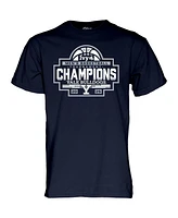 Blue 84 Men's and Women's Navy Yale Bulldogs 2025 Ivy League Men's Basketball Conference Tournament Champions T-Shirt