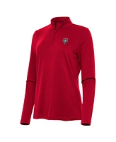 Antigua Women's Cherry New Mexico Lobos Reprocess Quarter-Zip Top