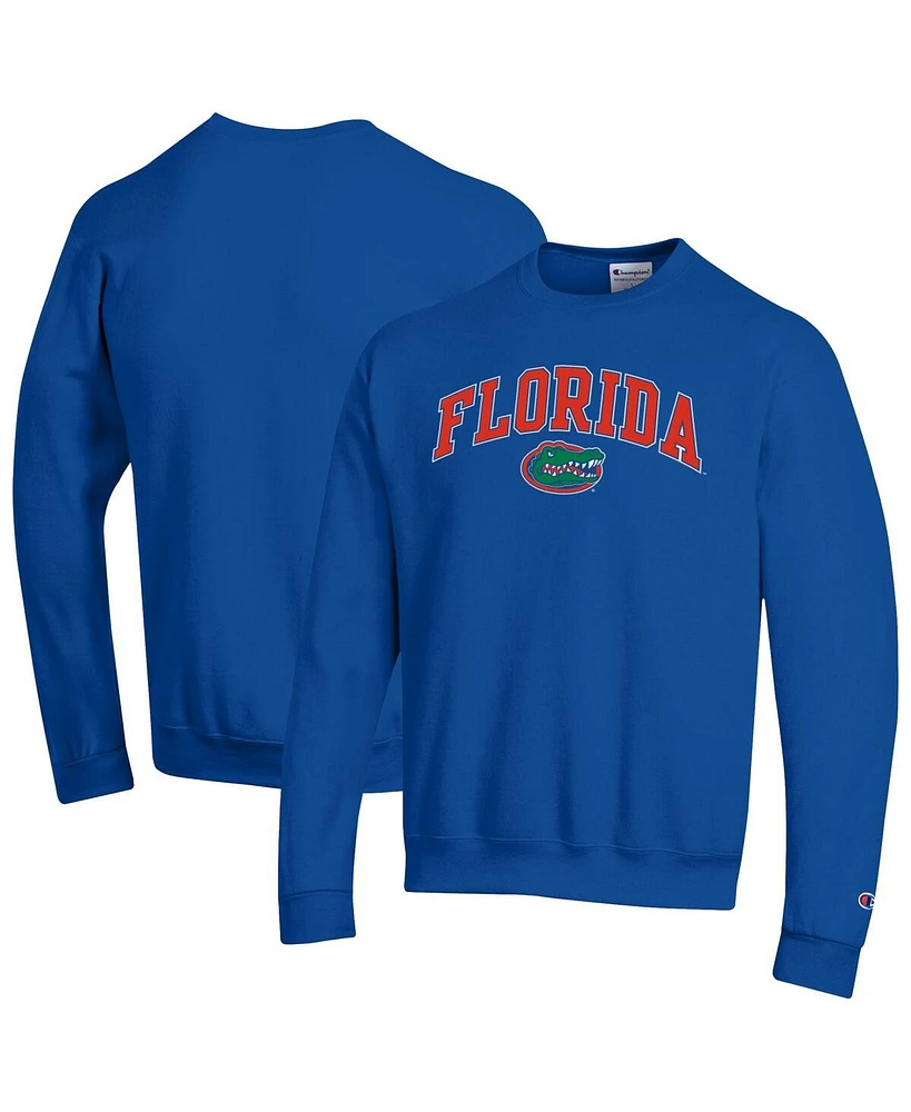 Champion Men's Royal Florida Gators Arch Over Logo Pullover Sweatshirt