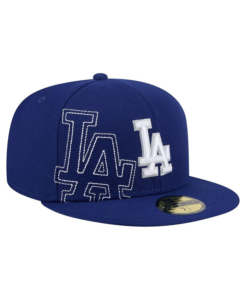New Era Men's Royal Los Angeles Dodgers Yarn Stitch 59FIFTY Fitted Hat
