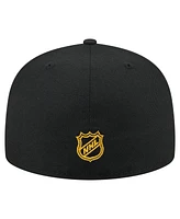 New Era Men's Black Pittsburgh Penguins State Stitch 59FIFTY Fitted Hat