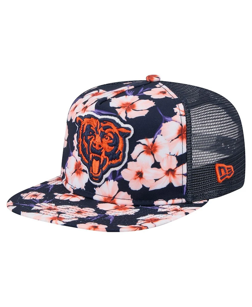 New Era Men's Navy Chicago Bears Adventure Pattern Golfer Snapback Hat