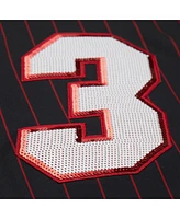 Mitchell & Ness X Dannijo Women's Dwyane Wade Black Miami Heat Cropped Football Fashion Jersey