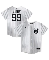 Nike Preschool Aaron Judge White New York Yankees Home Replica 2.0 Player Jersey