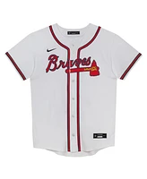 Nike Preschool Ronald Acuna Jr. White Atlanta Braves Home Replica 2.0 Player Jersey