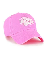 '47 Brand Women's Pink Kansas City Chiefs Bright Side Clean Up Adjustable Hat