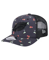 New Era Men's Navy/Black Philadelphia Eagles Adventure Drinks Pattern 9SEVENTY Stretch-Snap Hat