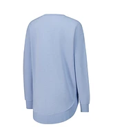 Pressbox Women's Light Blue Notre Dame Fighting Irish Poncho Fleece Pullover Sweatshirt