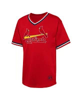 Outerstuff Big Boys and Girls Red St. Louis Cardinals Relief Pitcher V-Neck T-Shirt