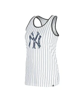 New Era Women's White York Yankees Gameday Pinstripe Tank Top