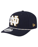 New Era Men's Navy Notre Dame Fighting Irish Game Day Multi-Rope 9SEVENTY Stretch-Snap Hat