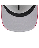 New Era Men's White/Red Cincinnati Reds Retro Script Trucker 9FIFTY Snapback Hat