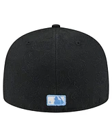 New Era Men's Black Atlanta Braves Tonal Koi 59FIFTY Fitted Hat