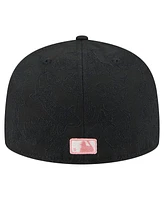 New Era Men's Black Los Angeles Dodgers Tonal Koi 59FIFTY Fitted Hat