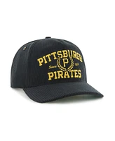 '47 Brand Men's Black Pittsburgh Pirates Laurus Corduroy Hitch Snapback Hat