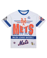 Mitchell & Ness Men's White New York Mets Cooperstown Collection Team Origins Premium T-Shirt
