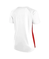Fanatics Women's White Kansas City Chiefs Plus Glitter Lace-Up V- Neck T-Shirt