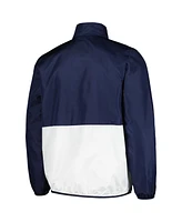 G-iii Sports by Carl Banks Men's Navy Michigan Wolverines Cornerman Half-Zip Top