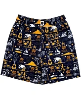 Wes & Willy Big Boys and Girls Navy Notre Dame Fighting Irish Luau Swim Trunks