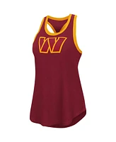 G-iii 4Her by Carl Banks Women's Burgundy Washington Commanders Tater Tank Top