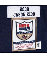 Mitchell & Ness Men's Jason Kidd Navy Usa Basketball 2008 Authentic Player Jersey