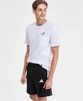 adidas Men's Slide Regular-Fit Embroidered Graphic Pocket T-Shirt