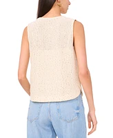 Vince Camuto Women's Sequined Sleeveless Crewneck Top