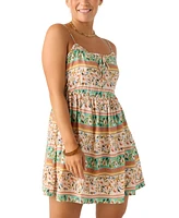 O'Neill Juniors' Delena Printed Sleeveless A-Line Dress