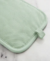 Martha Stewart Honeycomb Quilted Chambray Pot Holder Set, 7" x 10"